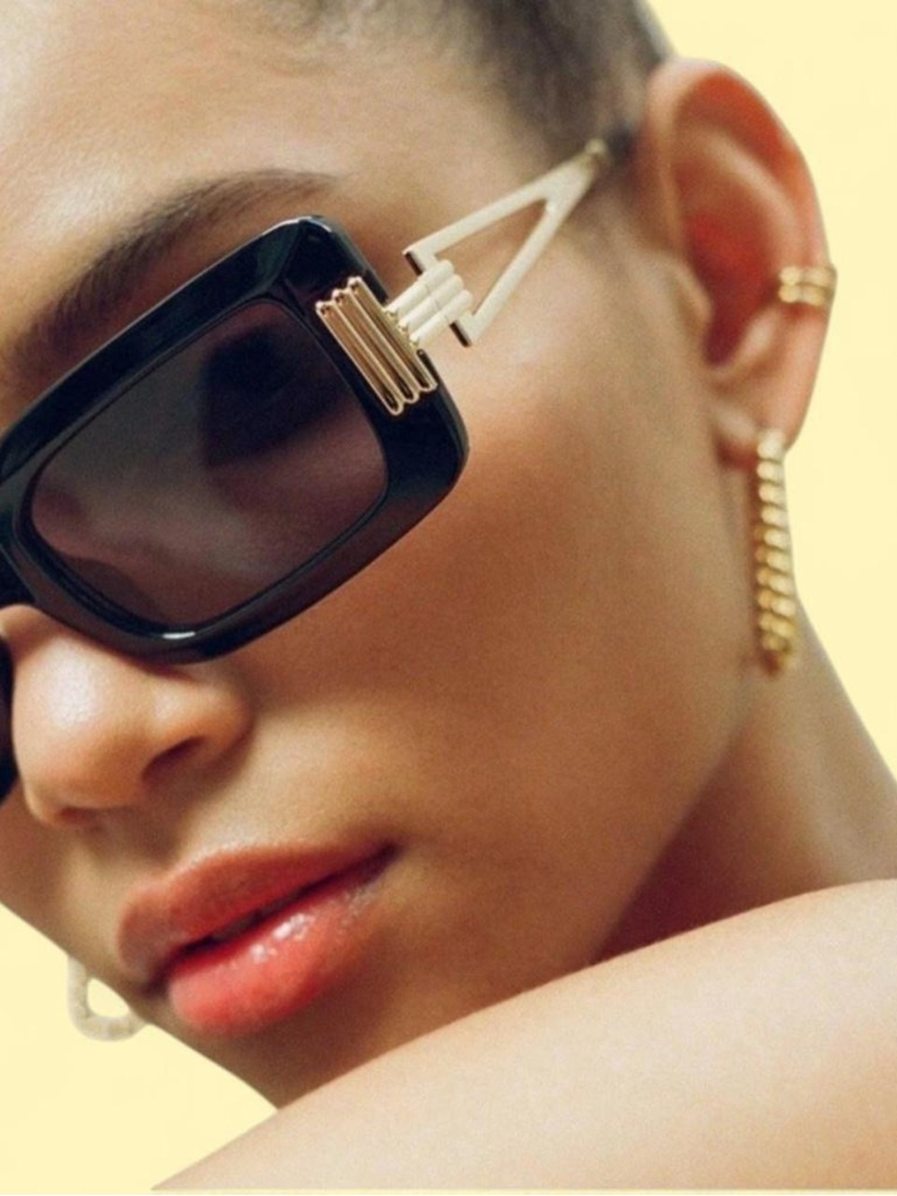 Le Specs x MISSOMA | Orion Ridge Burgundy Women's Sunglasses with Gold Accents